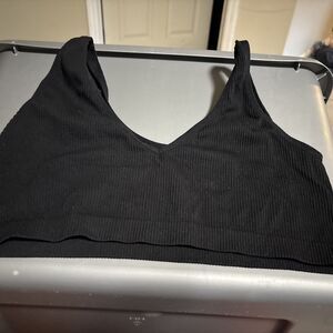 Colsie - Women's Ribbed Bralette - Size XL Black